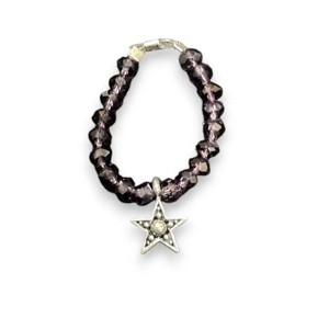 Michelle Marie Boutique's  Crystal Stretch Ring with Assorted Pewter Charms - 1 of 4