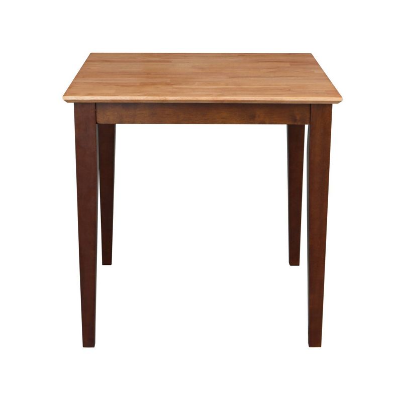 Solid Wood Top Table with Shaker Legs Cinnamon/Brown - International Concepts, 3 of 10