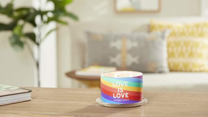 18oz Pride 3-Wick Candle Love is Love - Yankee Candle, 2 of 8, play video