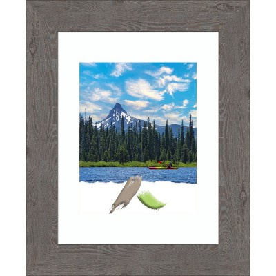 Rustic Grey Polystyrene 8x10 Narrow Wall Picture Frame