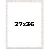 PosterPalooza | Sculpted White Picture Frame - UV Acrylic, Foam Board Backing, Hanging Hardware - 2 of 4