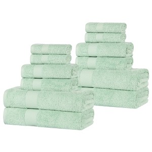 Modern Solid Classic Luxury Egyptian Cotton Towel Set by Blue Nile Mills - 1 of 4