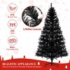 6.5 Ft Prelit Artificial Christmas Tree, Artificial Tree with 250 LED Lights, 818 Branches, 8 Lighting Modes, Xmas Decoration for Home Office - 3 of 4