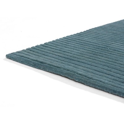 Asher Blue Hand Loomed Wool Runner Rug