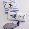 Sammy Shark Beware Decorative Pillow - Levtex Home - 2 of 3