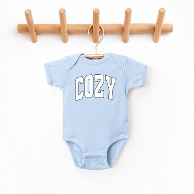 The Juniper Shop Cozy Worn Varsity Baby Bodysuit