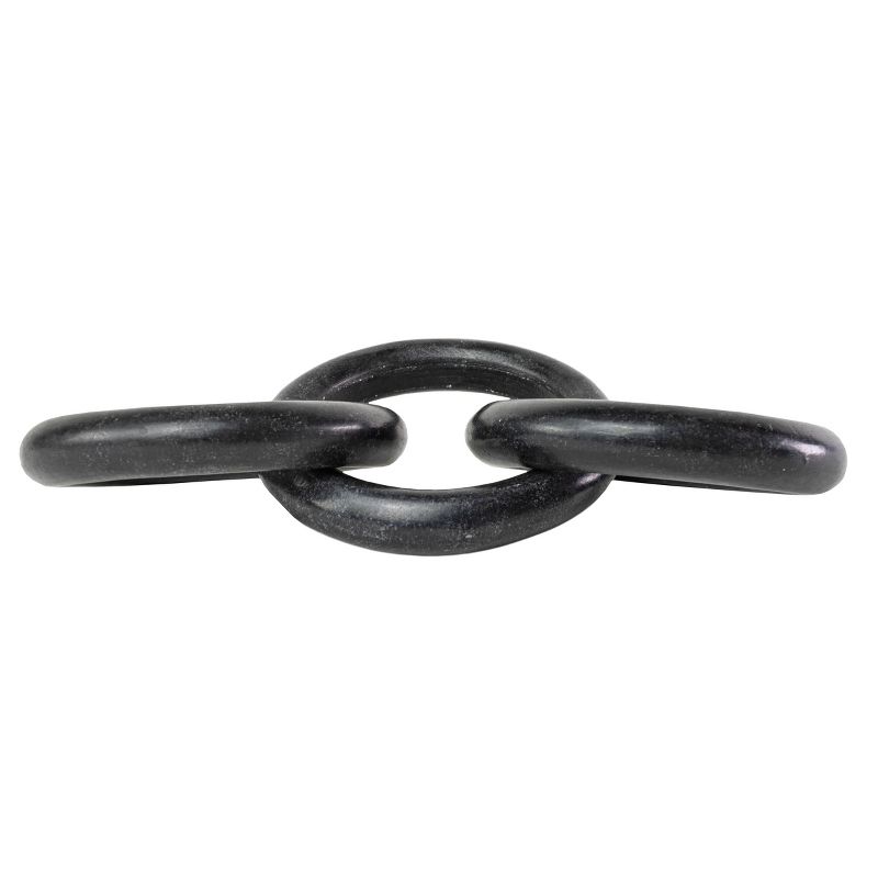 Three Link Decorative Chain Black Marble - Foreside Home & Garden, 4 of 7