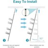 Itopfox Upgraded Adjustable Corner Shower Caddy Organizer with Hooks, 4-Tier Shelf Inside Shower Bathtub Storage, Thickened Rustproof Steel - 4 of 4