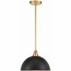 Crystorama Lighting Soto 1 - Light Pendant in  Matte Black/Antique Gold - 4 of 4