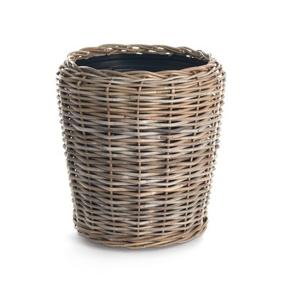 Plum & Post Woven Dry Basket Planter 17.75"