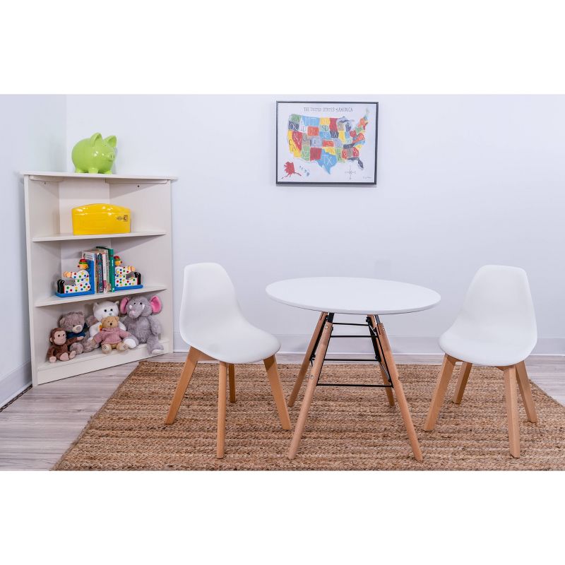 3pc Modern Kids' Round Table and Chair Set - Gift Mark, 2 of 4
