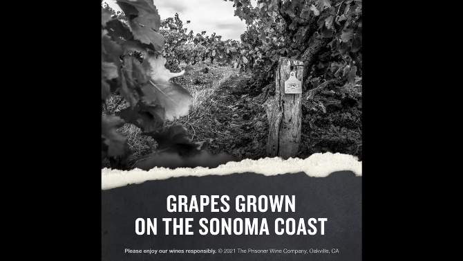 The Prisoner Sonoma Coast Pinot Noir Red Wine by The Prisoner - 750mL Bottle, 2 of 12, play video
