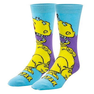 ODD SOX, Nickelodeon Socks for Men Women Fun Retro 90s Nick Cartoon Assorted Prints, Large