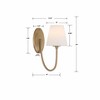 Crystorama Lighting Juno 1 - Light Sconce in  Vibrant Gold - 4 of 4