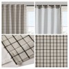 Kumasinova Thermal Insulated Curtain Panel,Plaid Window Curtain Panel with Fleece Lining,Rod Pocket,Back Tab,Curtains for Living Room - 3 of 4