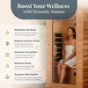 Dynamic Saunas Elite 1 Person Compact Ultra Low EMF FAR Infrared Home Sauna - 4 of 4