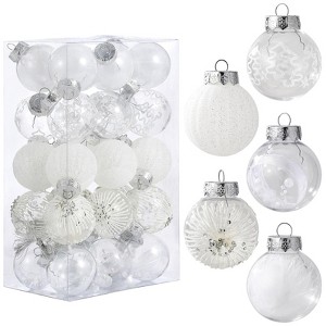 GustoWave 30 Pcs Christmas Ball Ornaments, Xmas Tree Baubles Set for Holiday, Wedding, Party - 1 of 4