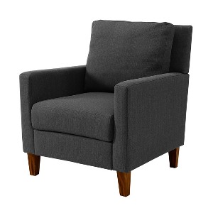 Pillow Back Accent Chair Charcoal - Saracina Home, Grey