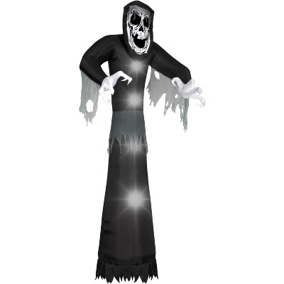 Gemmy Christmas Airblown Inflatable Beckoning Reaper Giant, 10 ft Tall, Multicolored