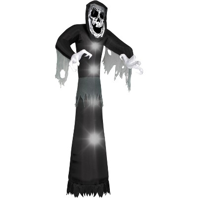 Gemmy Christmas Airblown Inflatable Beckoning Reaper Giant, 10 ft Tall, Multicolored