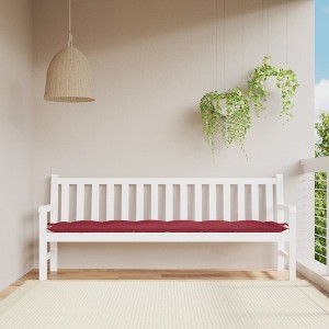 vidaXL Garden Bench Cushion Wine Red 78.7"x19.7"x2.8" Oxford Fabric - 1 of 4