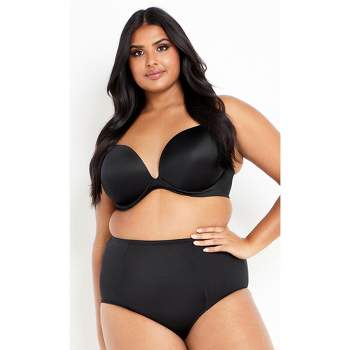 EMERSON Plus Size Push Up Wired Balconette Bra - Snazzy