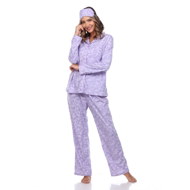 Three-Piece Pajama Set - White Mark, 1 of 6