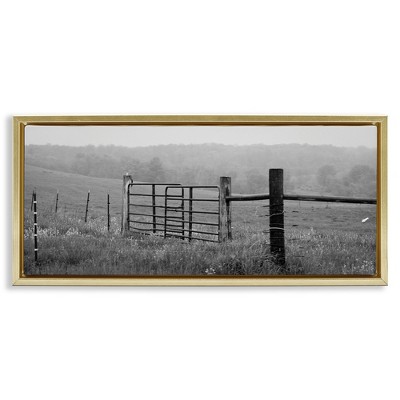 Stupell Industries Countryside Farmland Front Gate, 31" x 14"