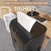 10-Sheet Cross Cut Shredder for Office Home, Paper Shredder with 4.7-Gallon Basket, 3-Mode Micro Cut, Credit Card and Cd Crosscut Shredders - 3 of 4