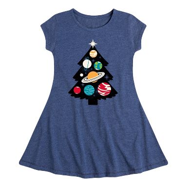 white christmas dresses Girl's applique 
