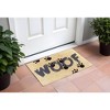 HomeRoots 18" X 30" Brown and Black Coir Woof Outdoor Door Mat - 2 of 4