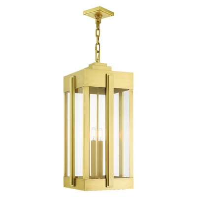 Livex Lighting Lexington 4 - Light Pendant in  Natural Brass