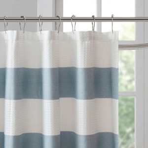 LunaLulinlk Shower Curtain with 3M Treatment Blue 72x72" - 1 of 4
