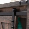 OKD Bathroom Floor Cabinets with Sliding Barn Door & Adjustable Shelves, Farmhouse Over the Toilet Storage Cabinets - 4 of 4