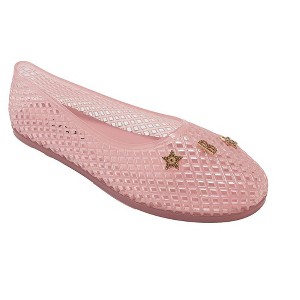 Bebe Women's Jelly Sandals - Comfortable Dress Shoes for Women Cute Flat Sandals with Charms, Blush - 6