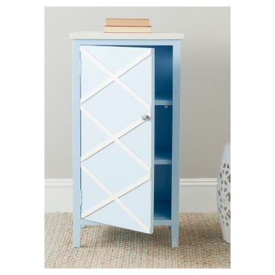 Zara Storage Cabinet Light Blue - Safavieh , Blue White