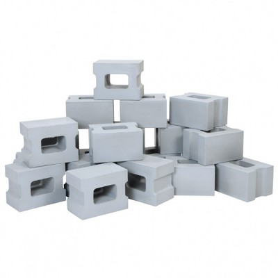 Kaplan Early Learning Foam Cinder Block Builders  - Set of 20