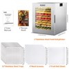 YASHE 12-Tray Stainless Steel Food Dehydrator, 10 Presets, 48H Timer, 850W, for Jerky, Herbs, Meat, Fruits, Dog Treats, Recipes Included - 4 of 4