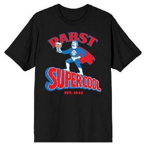 Pabst Blue Ribbon Supercool Bartender Men's Black T-shirt - 1 of 1