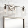 Possini Euro Design Possini Euro Elizabeth 21 3/4" Wide Brushed Nickel 3-Light Bath Light - 2 of 4