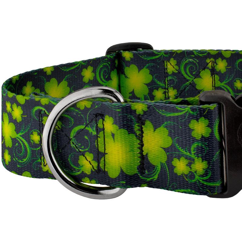 Country Brook Petz 1 1/2 Inch Deluxe Clovers in the Wind Dog Collar, 4 of 5