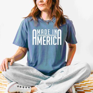 Simply Sage Market Made In America Rounded Garment Dyed Tee - 1 of 4