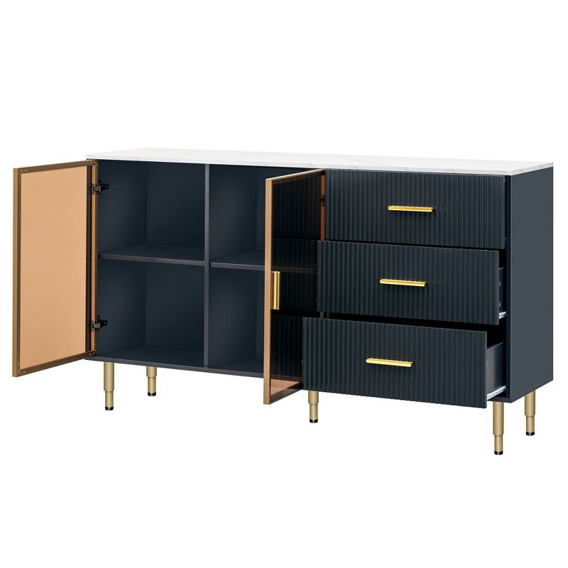 Modern Sideboard Buffet Cabinets Large Storage Space Multifunctional Storage Cabinet for Dining Living Room Entryway, 5 of 6