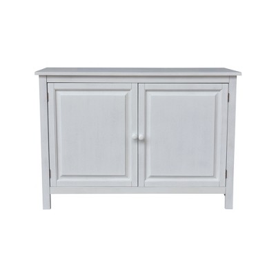 International Concepts 34" High Solid Wood Hall Storage Cabinet Cupboard