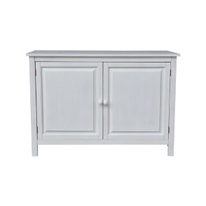 International Concepts 34" High Solid Wood Hall Storage Cabinet Cupboard - 1 of 4