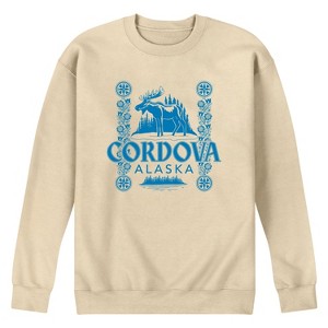 Men's - Instant Message - Cordova Alaska Graphic Fleece Sweatshirt - 1 of 4