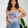 Simply Sage Market Women's USA Eiffel Flag Racerback Tank - 2 of 4
