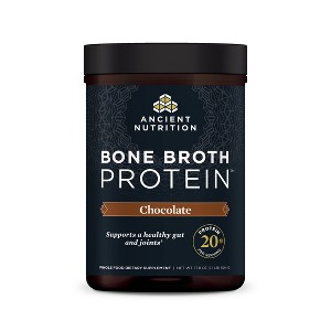 Ancient Nutrition Bone Broth Protein Powder - Chocolate - 17.8oz/20 Servings - 1 of 4