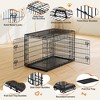 Yaheetech Metal Dog Crate for Small to Medium-Sized Dogs, Black - 4 of 4