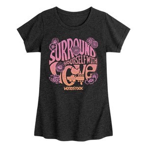 Girls' - Woodstock - Youth Girls Short Sleeve T-Shirt Fitted Short Sleeve Graphic T-Shirt - 1 of 4